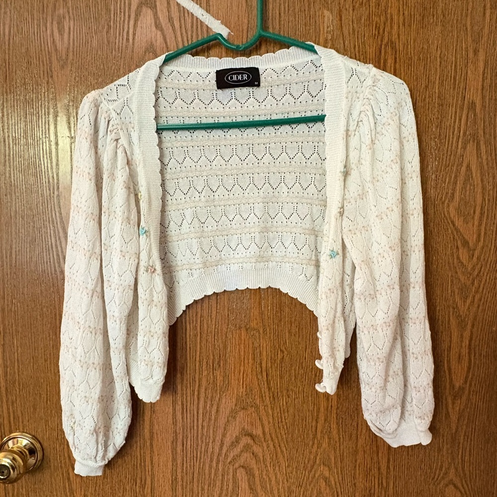 Cider Floral Knit Sweater